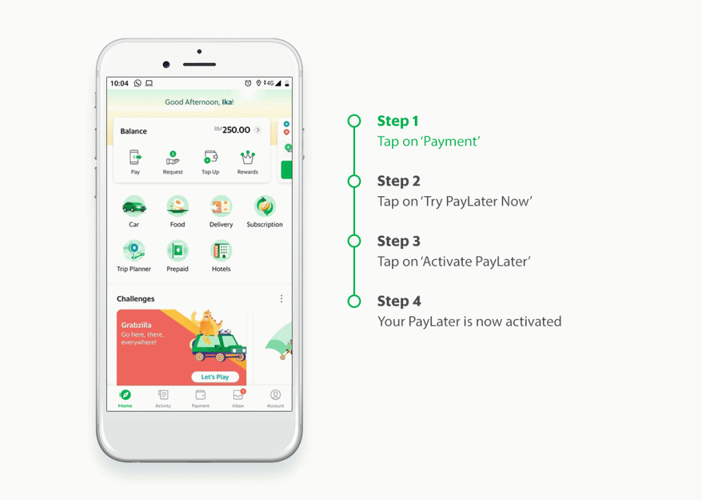 How to use paylater grab